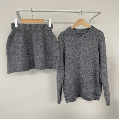 uni&amp;#x27;s room■3color ジップアップニットセットアップ ST-AW25-11