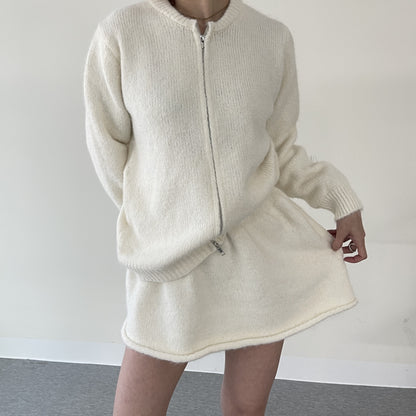 uni&amp;#x27;s room■3color ジップアップニットセットアップ ST-AW25-11