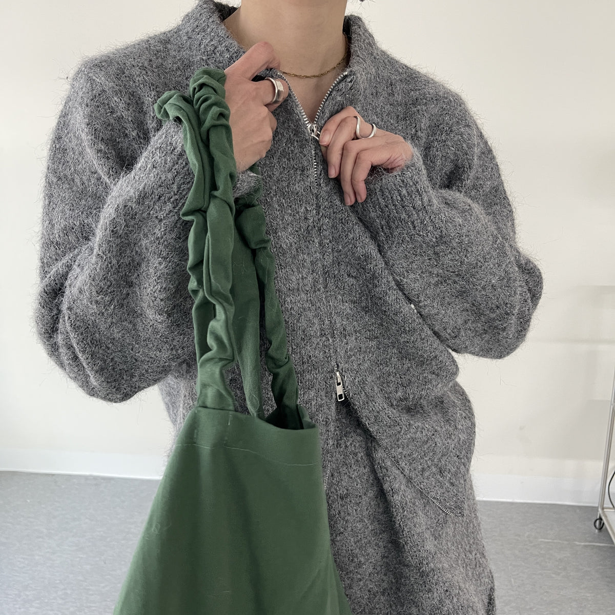 uni&amp;#x27;s room■3color ジップアップニットセットアップ ST-AW25-11