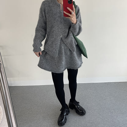 uni&amp;#x27;s room■3color ジップアップニットセットアップ ST-AW25-11