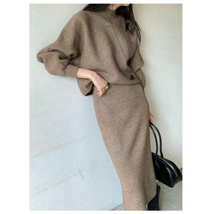[Premium] 人気★ニット+スカートSET★SALE★