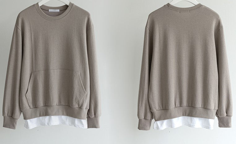 シックカラー レイヤード風 ロング スカート セットアップ★