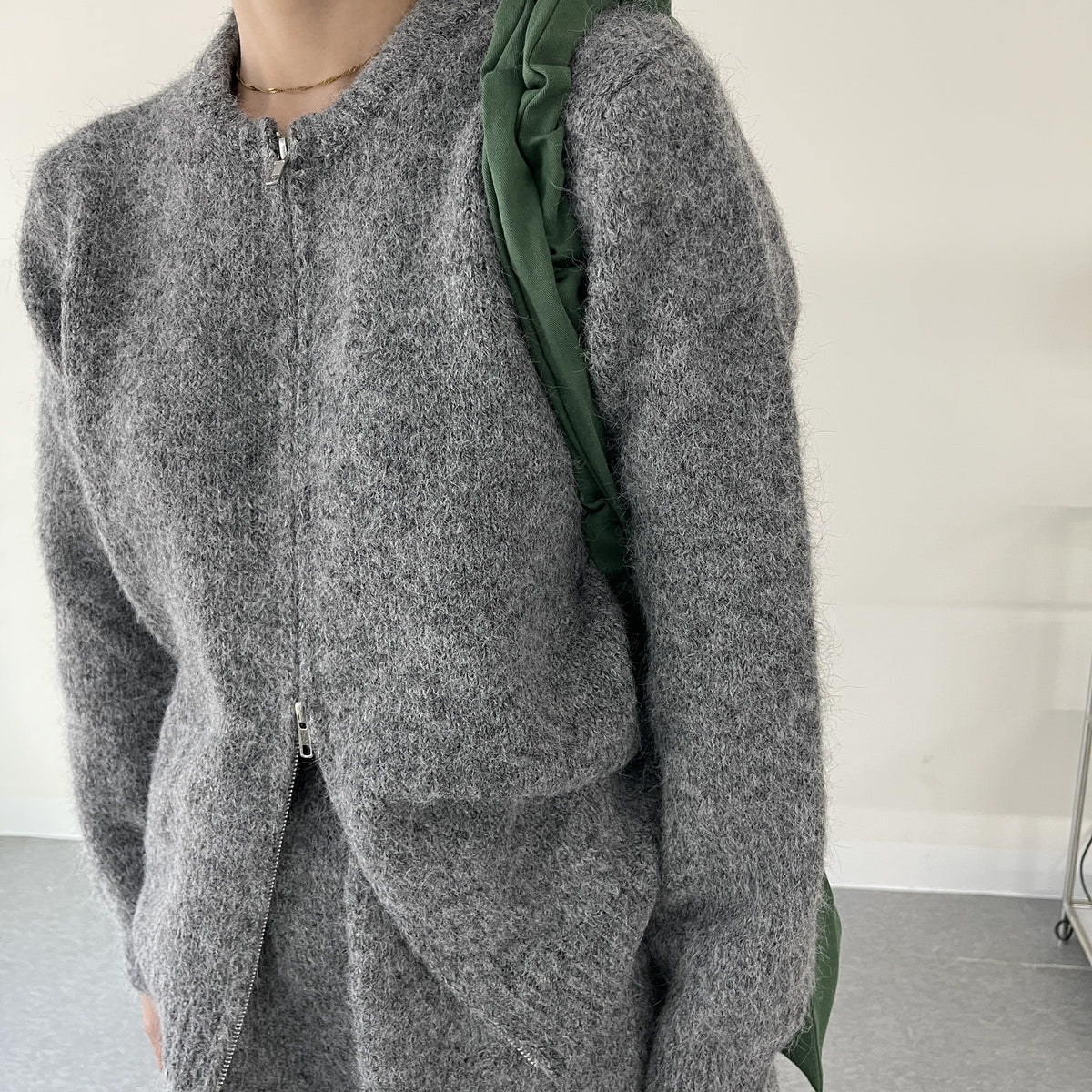 uni&amp;#x27;s room■3color ジップアップニットセットアップ ST-AW25-11